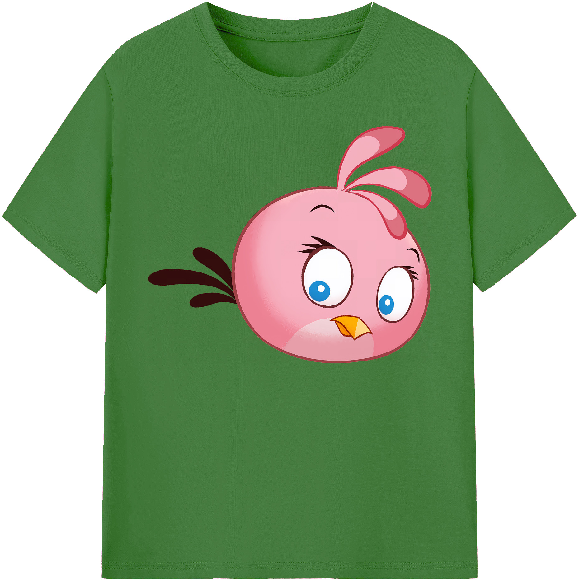 （画像用） Angry Birds アングリーバード レディースカジュアルプリントTシャツ（綿100％）